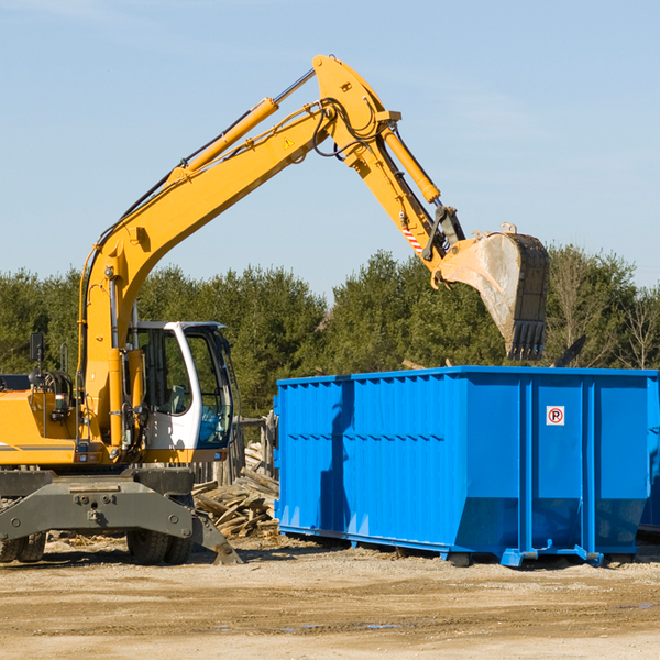 what size residential dumpster rentals are available in Mt Baldy California